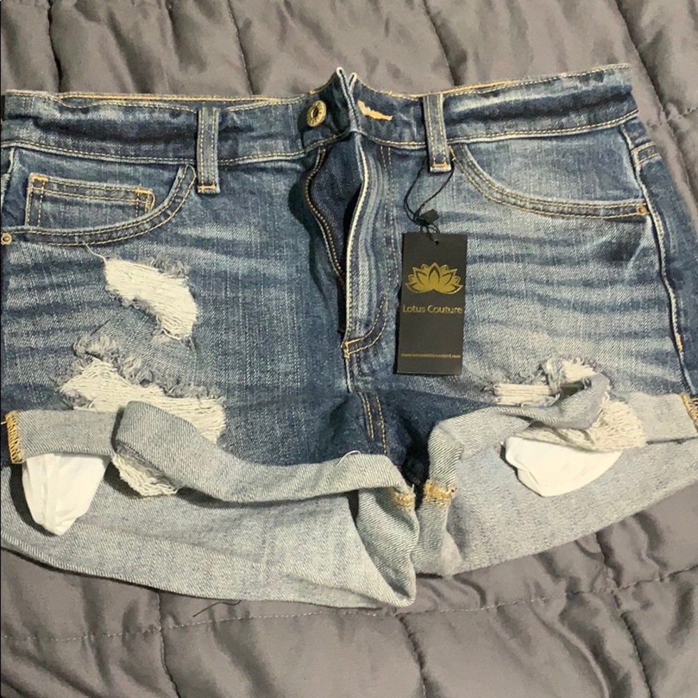 High Waist denim shorts